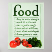 Vintage Food Poster (Voorkant)