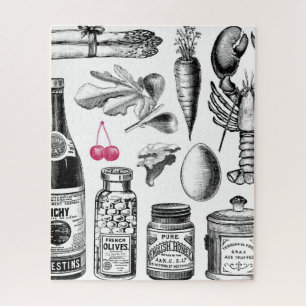 Vintage Foodie Puzzle Legpuzzel