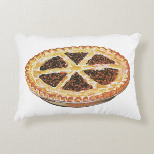 Vintage Foods Dessert, Versgebakken Pecannentaart Accent Kussen