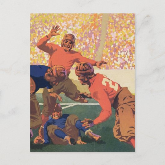 Vintage Football Briefkaart (Voorkant)