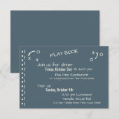 Vintage Football Pas Bar Mitswa Reisverslag Informatiekaartje (Voorkant / Achterkant)