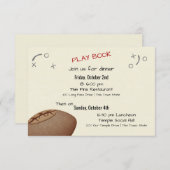 Vintage Football Pass Bar Mitzvah Reisprogramma Informatiekaartje (Voorkant / Achterkant)