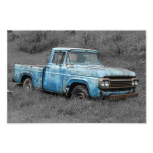 Vintage Ford Truck Foto Afdruk