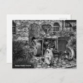 Vintage Fordson Tractor Briefkaart (Voorkant / Achterkant)