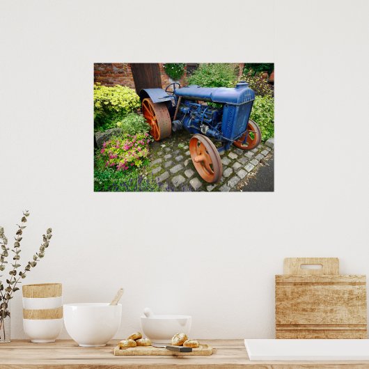 Vintage Fordson Tractor poster (Keuken)