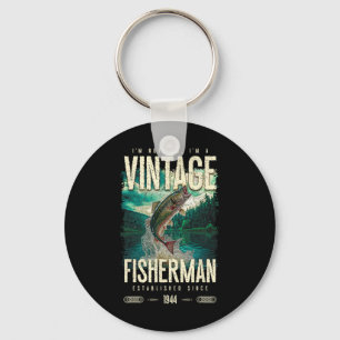 Vintage Forelvissers Grappig Vissen Verjaardag 194 Sleutelhanger