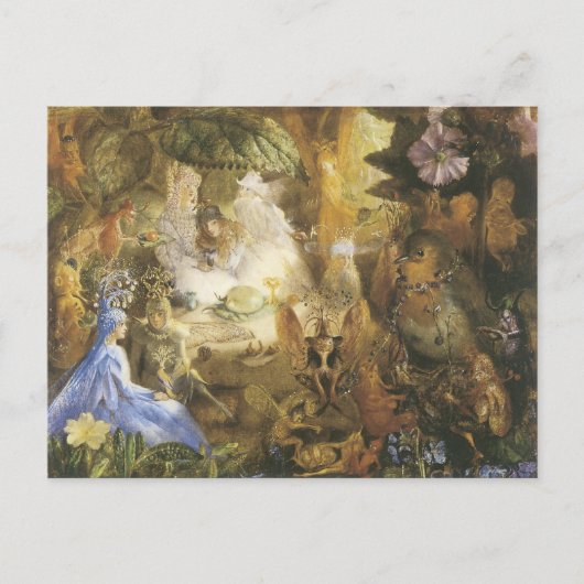 Vintage Forest Faerie Briefkaart (Voorkant)