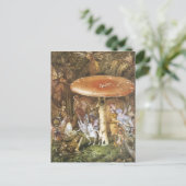 Vintage Forest Faeries Briefkaart (Staand voorkant)