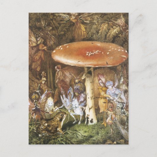 Vintage Forest Faeries Briefkaart (Voorkant)