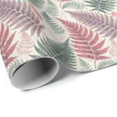 Vintage Forest Ferns Botanical Print Cadeaupapier (Rol Hoek)