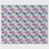Vintage Forest Ferns Botanical Print Cadeaupapier (Vlak)