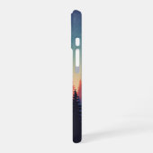 Vintage Forest Gradient iPhone 16 Hoesje (Linkerkant)