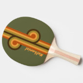 Vintage Forest Marsh Loop met naam Tafeltennisbatje (Zijkant)
