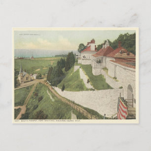 Vintage Fort Mackinac, Mackinac Island Michigan Briefkaart