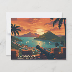 Vintage Fort Napoleon - Les Saintes, Guadeloupe Briefkaart