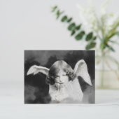 Vintage Foto Engel Briefkaart (Staand voorkant)