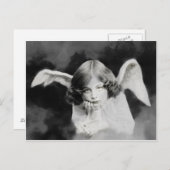 Vintage Foto Engel Briefkaart (Voorkant / Achterkant)