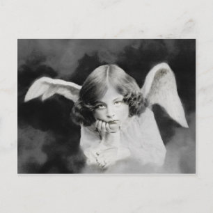 Vintage Foto Engel Briefkaart