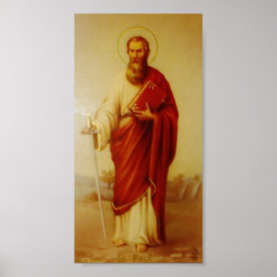 Vintage Foto van het Poster van Apostle Saint Paul