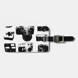 vintage fotocamera's bagagelabel
