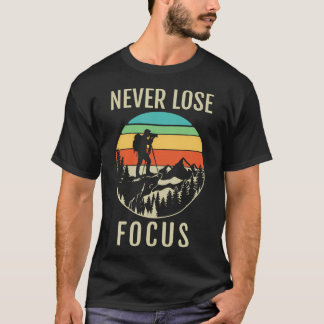 Vintage Fotograaf Verliest Nooit Focus Camera T-shirt