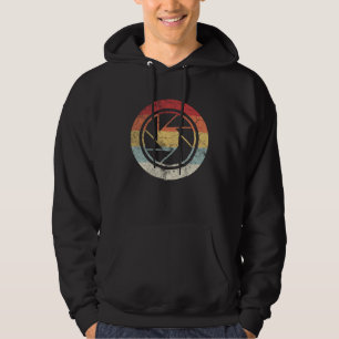 Vintage Fotografie Lens Retro Zonsondergang Fotogr Hoodie