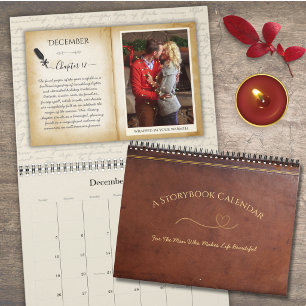 Vintage Fotoverhaal Agenda Cadeau voor Echtgenoot Kalender