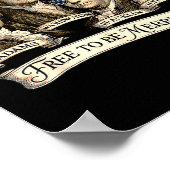 Vintage Founding Fathers Kerstmannenhoeden Patriot Poster (Hoek)