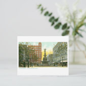Vintage Fountain/Overheidsplein, Cincinnati Briefkaart (Staand voorkant)