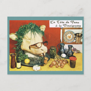 Vintage France, food, Le tete de Vaux Briefkaart