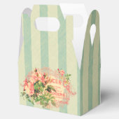 Vintage Francés, rosas y postal publicitaria Bedankdoosjes (Geopend)