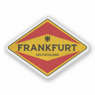 Vintage Frankfurt-Duitsland Sticker