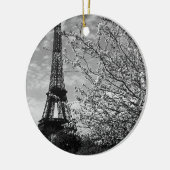 Vintage Frankrijk Eiffeltoren Keramisch Ornament (Links)