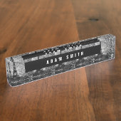 Vintage Frankrijk Eiffeltoren Naambordje (Zijkant)