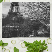 Vintage Frankrijk Eiffeltoren Theedoek (Gevouwen)