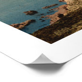 Vintage Frankrijk, eiland Saint-Honorat, Cannes Poster (Hoek)