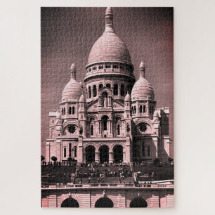 Vintage Frankrijk Frankrijk Sacre Coeur Basilica Legpuzzel