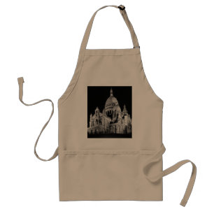 Vintage Frankrijk Frankrijk Sacre Coeur Basilica Standaard Schort