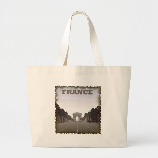 Vintage frankrijk grote tote bag (Voorkant)