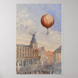 Vintage-Frankrijk Illustration Poster