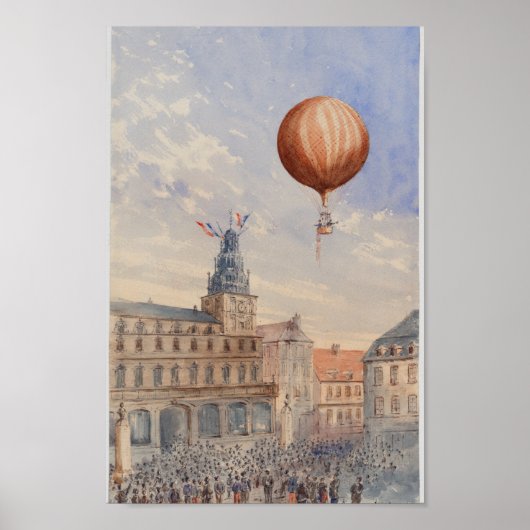 Vintage-Frankrijk Illustration Poster (Voorkant)