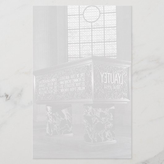 Vintage Frankrijk Marshal's Lyautey Tomb Briefpapier (Voorkant)