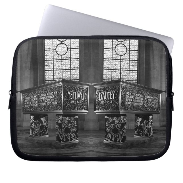 Vintage Frankrijk Marshal's Lyautey Tomb Mouse Laptop Sleeve (Voorkant)