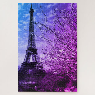 Vintage Frankrijk Parijs Eiffeltoren Legpuzzel