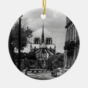 Vintage Frankrijk Parijs notre dame saint louis ei Keramisch Ornament