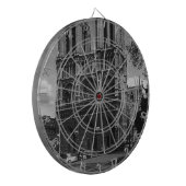 Vintage Frankrijk Paris Notre Dame Cathedral Dartbord (Voorkant Links)