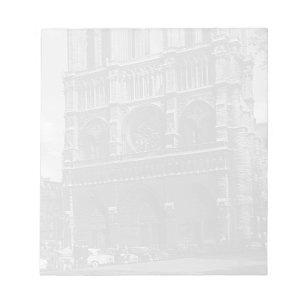 Vintage Frankrijk Paris Notre Dame Cathedral Notitieblok