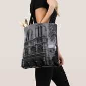 Vintage Frankrijk Paris Notre Dame Cathedral Tote Bag (Dichtbij)