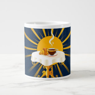 Vintage Frans Café au Lait Deco Kunst Grote Koffiekop