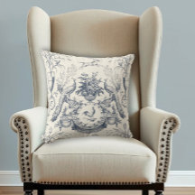 Vintage Frans landelijk blauw Toile pauw boerderij